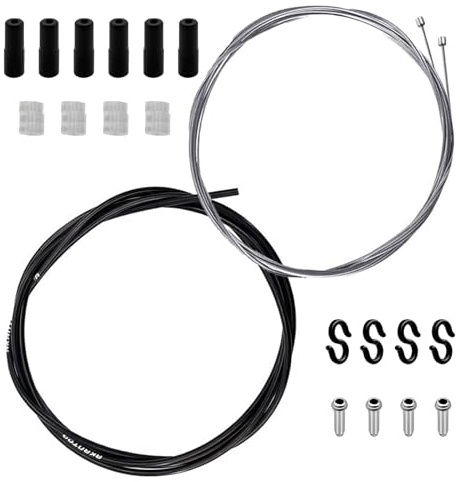 Duoleimi Fahrrad Bremszug Set, 2 Sätze Bowdenzug Universal Fahrrad Bremszug und Schaltzug,für MTB Rennrad Fahrra