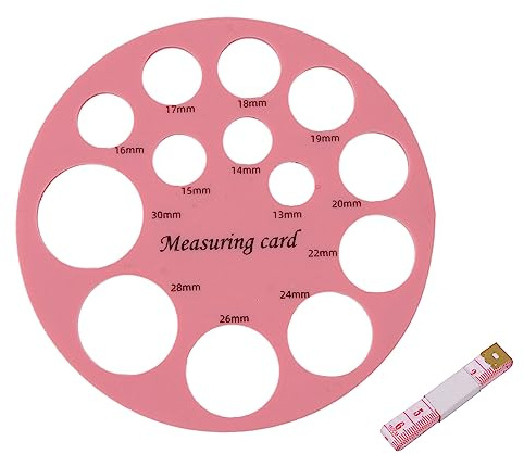 Wayfadacc Flange Measurement Tool Nipple Shield Ruler Food Grade Silicone Nipple Sizing Ruler with 13 Size Diameter