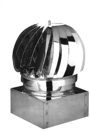 BRICOQUI Cappello girevole base quadra in acciaio inox monoparete diverse misure comignolo stufa camino tubi canne fumarie fumaiolo attacco maschio (200 X 200)