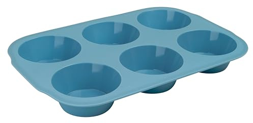 Zenker 6er-Muffinform CANDY, Silikonform zum Backen von Törtchen, Backform für Cupcakes (farblich sortiert: Rosa oder Creme), Menge: 1 Stück