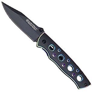 Smith and Wesson Messer Einhandmesser Aluminium-Schalen Länge geöffnet: 16.9 cm, 136909