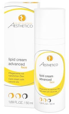 AESTHETICO lipid cream advanced, 50 ml | Lipidreiche Pflege für sehr trockene Haut, mit Hyaluronsäure, stärkt die Hautbarriere und schützt vor Feuchtigkeitsverlust