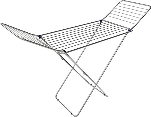 GIMI Magnifico Boden-Wäscheständer aus Edelstahl und Aluminium, 20 m Trockenlänge
