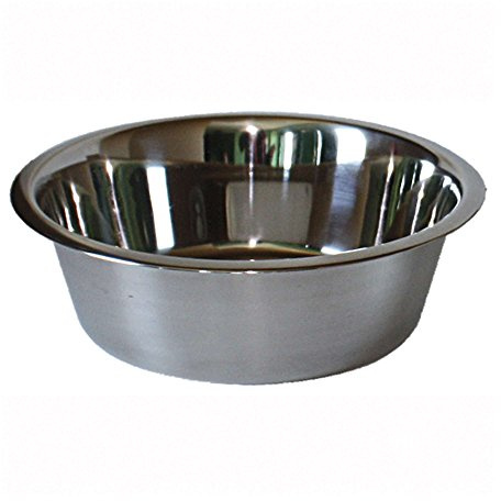 ICA CAS1250 Comedero Bowl de Acero Inoxidable Standard para Perros y Gatos, Plata, 2,90 litros, 25cm