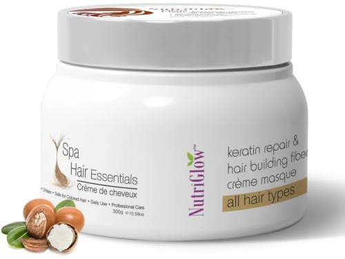 Nutriglow Hair Spa Cream with Keratin Repair Formula for All Hair Types, Professional Care - 300G