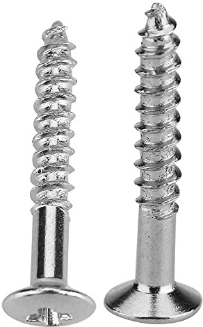 Drfeify Gitarren-Pickup-Schrauben, 40 Stück Humbucker-Pickup-Schrauben Set Kit Ring Surround-Befestigungsschrauben Car Model Parts für Gitarrenzubehörteile(Silber)Tonabnehmer-Zubehör