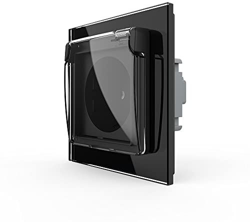 LIVOLO C7-1WF/SR/C1EU-12-A - Enchufe con tapa protectora, color negro