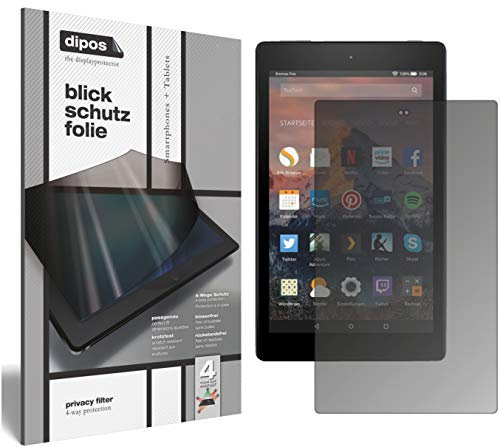 dipos I pellicola protettiva opaca compatibile con Amazon Fire HD 8 (2020), pellicola protettiva per display, filtro privacy