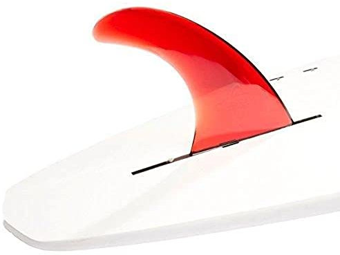DORSAL Signature Surf SUP Single Center Fin for Longboard Surfboard 10 inch Red