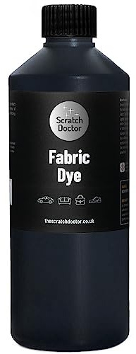 Scratch Doctor Liquid Fabric Dye Easy to Use Textile Paint for Sofas, Furniture, Clothing, Canvas, Shoes, Denim and More 23 Colours Available (Dark Blue, 1000ml)