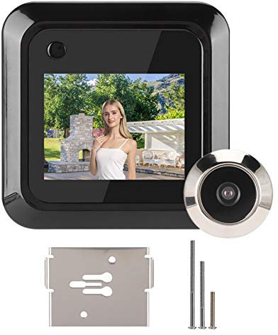 Digitaler Türspion, 2,4-Zoll-TFT-LCD-HD-Bildschirm 0,3-Megapixel-Kamera 95-Grad-Weitwinkel-Guckloch-Viewer-Unterstützung Zum Fotografieren, Haustürspionkamera