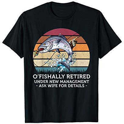 OFishally fragen Frau für Details Vintage Fishing Lover T-Shirt