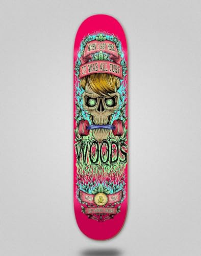 Wood light Skateboard Deck Table I Got Pink (8.25)