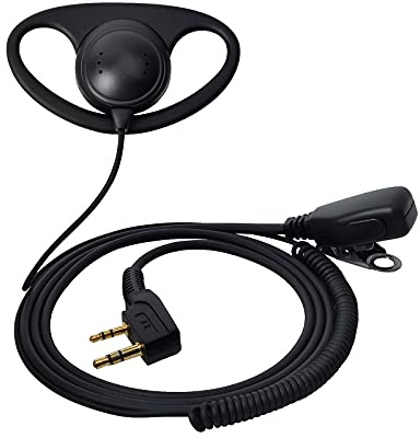 UAYESOK Walkie-Talkie-Headset mit PTT-Mikrofon für Baofeng UV-5R UV-5RA 777 888S UV-82 Kenwood TH-22A TH-22AT TH-22E TH-25 WOUXUN HYT PUXING 2-Wege-Radio (1 Stück)