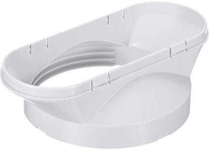 sourcing map Exhaust Hose Adapter, 5.3 Inch Diameter Window Adaptor Tube Connector Sealing Plate for Portable Mobile Air Conditioners, White