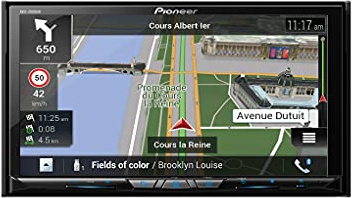 Pioneer AVIC-Z830DAB-AN Center multimediale, navigazione, Wi-Fi, touchscreen da 7 pollici, connessione smartphone, Bluetooth, Apple CarPlay, Android Auto, 2 USB, equalizzatore grafico, con antenna DAB