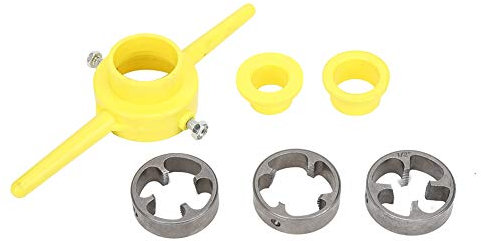 PVC-Werkzeuge, Gewindeschneider, Rohrgewindeschneider, PVC-Gewindeschneider, Rohreinfädler, Sanitär, Manuelles Handwerkzeug Rohr-NPT-Rundmatrizen-Set, Rohreinfädler, Sanitär-Handwerkzeug, Multitools F