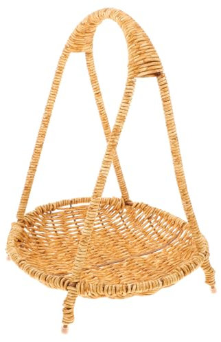 MAGICLULU Large Handle Basket Fruit Storage Woven Basket Desktop Fruit Container Empty
