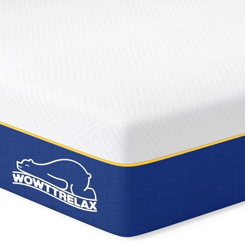 wowttrelax 3ft single mattress memory foam, 6 Inch single bed mattresses with soft fabric, medium firm, 2 layer foam mattress for pressure relief, removable cover 90x190x15 cm