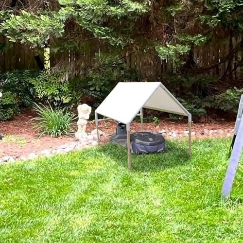 CNAINFC Robot Mower Garage, Robot Mower Accessories, Outdoor Storage shed, Durable rain-Proof and Ultraviolet-Proof Cover, Fits All Robotic Lawn Mowers (Extra Large Size)