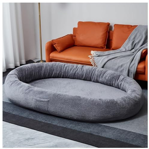 Hundesofa for grosse hunde,hundebett for menschen,Hundebett in Menschengröße mit waschbarem,Extrem Komfortables Hundebett for Menschen,Flauschig Hundekissen(L*W*H:165*100*25CM/65*39*9IN)