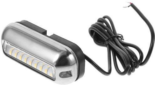 POPETPOP Wasserdichte Led Weißes Licht Edelstahl Boot Beleuchtung Navigationslicht Stoßfest Einfache Montage Für Boote Schiffsausrüstung