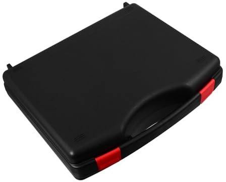 Hemobllo Tragbarer Werkzeugkasten Kunststoffgehäuse Stoßfester Werkzeug Aufbewahrungs Organizer Mit Griff Für Reparatur Und Transport