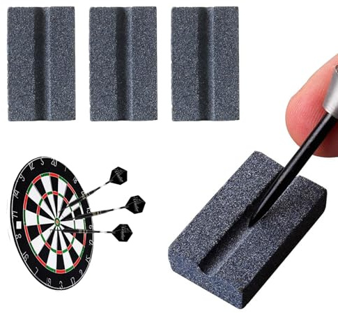 4 Pack Dart Sharpener, V-Sharp Darts Sharpener, Sharpening Stone Dart Accessories Metal Dart Tips,Darts Gifts for Men, Darts Sharpener Tool
