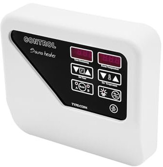 Saunasteuerung,Saunaofen Sauna,3-9KW Saunaofen-Steuerung,External Controller Saunasteuergerät,mit Temperaturfühler 40-105℃,380V-415V für Private Saunen,Spas,Fitnesszentren