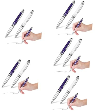 SHINEOFI 5 Sätze Touch-Kugelschreiber Eingabestifte Lichter Berühren Blau Touchscreen-Stift Multifunktions Multitool Crayon Beleuchtete e Mit Licht Metall 2 Stück * 5