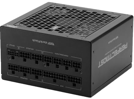 darkFlash PMT1050 Alimentatore completamente modulare ATX 3.1 e PCIe 5.1 pronto, cavo 12VHPWR incluso, condensatori 100% giapponesi a 105 °C, alimentatore da gioco 80 Plus Gold, dimensioni compatte