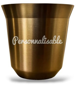 France Design Espressotasse kupfer personalisiert – Expresso Stil – Lasergravur – Elegantes & originelles Kaffee Geschenk