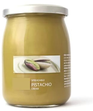 Fakhri Sicilian Pistachio Cream Spread 600g – Premium Italian Sweet Spread Made with Real Pistachios – No Palm Oil – Perfect for Desserts, Breakfast & Baking