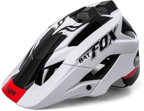 Leoyee Casque de vélo Taille réglable 56-62cm Casque de vélo Hommes Femmes Adultes Casque VTT avec visière Amovible