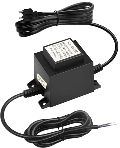 JEONDFG Transformador LED 12 V Fuente AC/AC 50 W, Fuente de alimentación externa, Transformador IP68, 220 V a 12 V Con enchufe, Para iluminación LED y bombas de estanque