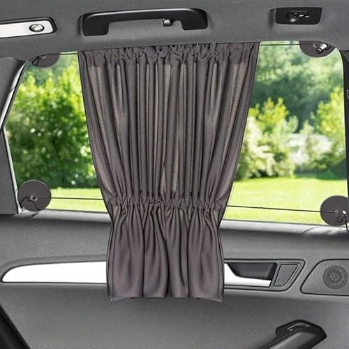 Cortinas Coche, Cortinas Camper 4 piezas de ventosas for cortina de coche, aislamiento térmico, parasol for ventana lateral, privacidad, protector solar, aislamiento térmico, parasol, accesorios inter
