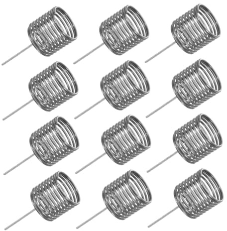 AKOOSY Contenitore Fertilizzante Bonsai 12 Pezzi in Acciaio Inox Argento