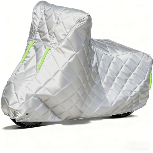Motorradabdeckung Winterfest für Honda Lead 125 丨Hagelschutz Motorrad Garage mit Reflektierenden Gurten & Aufbewahrungstasche Heavy Duty ATV Abdeckung