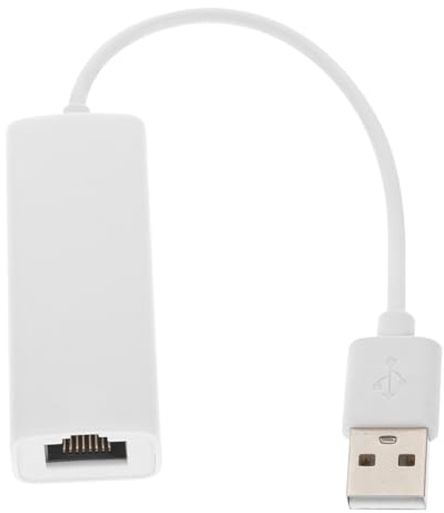 Adattatore di Rete Ethernet USB 2.0 Rj-45 10/100 Mbps Abs | Chip di Rete Potente, Trasmissione Veloce senza Driver, senza Ritardi, Corpo Bianco per Computer