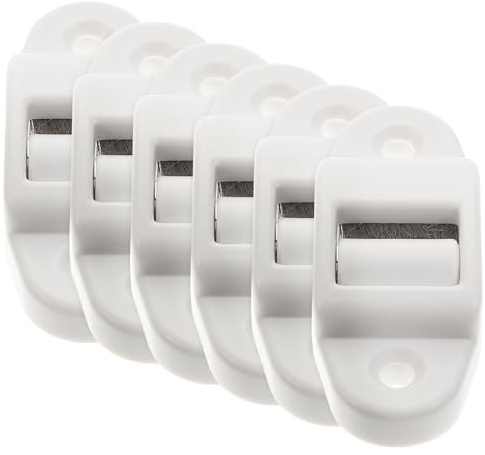 POPETPOP Guía de Correa para Persiana Enrollable 14 Mm de Plástico Resistente Cepillo Interno Antidespolvoreo, Accesorios para Cortinas, Reemplazo Duradero para Ventana Enrollable, Pack de 6 Piezas