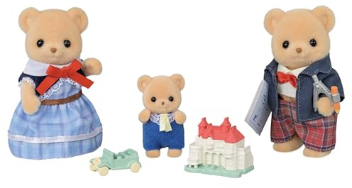 Sylvanian Families - 5851 Famiglia Orso Biscotto - Set di gioco bambole