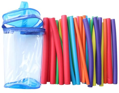 Twist Foam Hair Rollers - 42 Pieces Flexible Curling Rods, Heat | Free Hair Styling | 9 Inch Magic Faom Hairs Curlers for All Hairs Lengths, Soft Twistable Rollers, Salon Home Hairz Care,