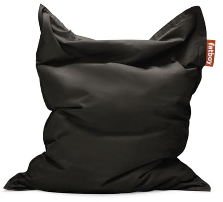 Fatboy Original Canvas Sitzsack XXL - 180 x 140cm - Tintenschwarz | Sitzsack Erwachsene, Robuster und Langlebiger Relaxsessel, Drinnen, Bequemer, Nachfüllbarer Lesesessel und Gaming Stuhl