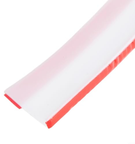 Striscia di tenuta in silicone per bordo piatto doccia e lavandino con doppio nastro adesivo per paraspruzzi e barriera d'acqua (3 metri)