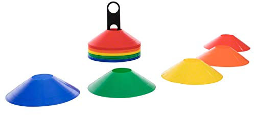 Sport-Tec Markierungsteller Markierungshütchen Trainingshütchen Hütchen Training, 50 Stück