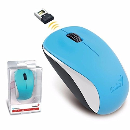 Genius BLUEEYE Inalámbrico Ratón óptico 1200dpi - Azul Océano