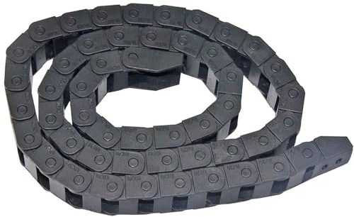 1m Bridge Type Black Plastic Drag Chain Cable Carrier for CNC Router Mill (10mm x 20mm)