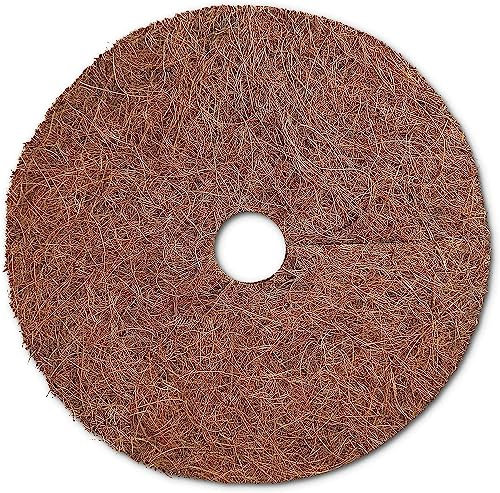 casa pura Kokos Mulchscheiben - Winterabdeckung für Pflanzen, Topfpflanzen, Kübelpflanzen - Kokosscheibe als Frostschutz, Kälteschutz, Winterschutz (Ø 25 cm, 10 Stück)