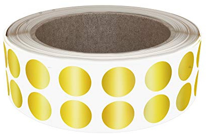 Klebeetiketten in Rollen, 1.3 cm 1080 gold von Royal Green