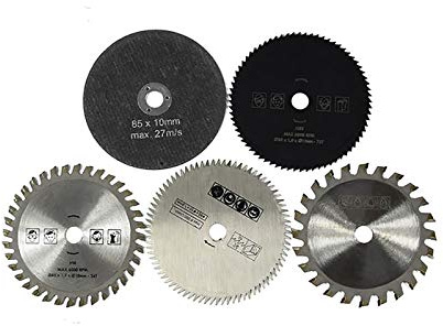 5 x 85 mm Kreissägeblätter für Hartmetall, Holz, Kunststoff, Metall